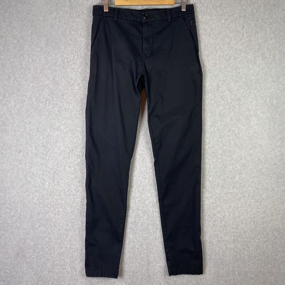 Lululemon Mens 30 Black Commission Pant Classic Swift Cotton 34"